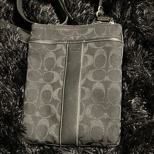 Coach Black Patterned Crossbody Bag